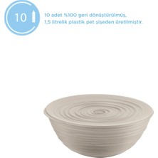 Tıerra L Salata Kase Kapaklı Boz Kahverengi
