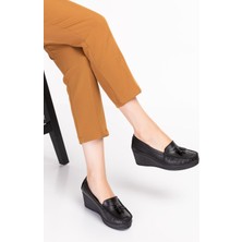 ARTI-ARTI014-14501 Hakiki Deri Ortopedik Kadın Platform Topuk Ayakkabı