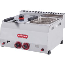 Işıkgaz Silverinox Endüstriyel Çiftli 5+5 Litre Doğalgazlı Fritöz SLVR-2703