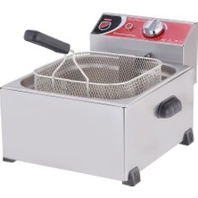 Işıkgaz Silverinox Endüstriyel Tekli 8 Litre Elektrikli Fritöz