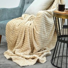 Merinos Pearl Çift Kişilik Tomurcuk Battaniye -Sand