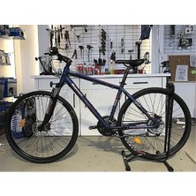 Bianchi Touring 513 H. Disk Fren 21 Vites 28 Jant Şehir Bisikleti Mat Derin Mavi 51 cm Kadro