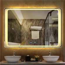 Dnr-Mirror70x110 Cm Buğu Yapmayan Dokunmatik Günışığı Ledli Dikdörtgen Banyo Aynası