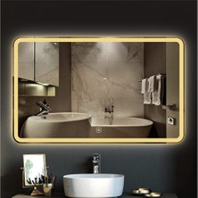 Dnr-Mirror65x90 Cm Dokunmatik Günışığı Ledli Dikdörtgen Banyo Aynası