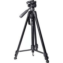 İstanbul Teknoloji Alüminyum Cep Telefonu Için Su Terazili Tripod 140 cm 3366  + Uzaktan Bluetooth Kumanda + Extra Klips Tripod Bağlantı Aparatı