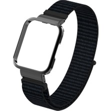 Pilanix Xiaomi Mi Watch Lite 2 Için Hasır Desenli Kasalı Kumaş Kordon-Kayış