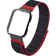Pilanix Xiaomi Mi Watch Lite 2 Için Hasır Desenli Kasalı Kumaş Kordon-Kayış