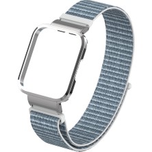Pilanix Xiaomi Mi Watch Lite 2 Için Hasır Desenli Kasalı Kumaş Kordon-Kayış