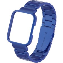 Pilanix Xiaomi Mi Watch Lite Için Klasik Model Kasalı Metal Kordon-Kayış