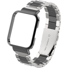 Pilanix Xiaomi Mi Watch Lite Için Klasik Model Kasalı Metal Kordon-Kayış