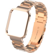 Pilanix Xiaomi Mi Watch Lite Için Klasik Model Kasalı Metal Kordon-Kayış