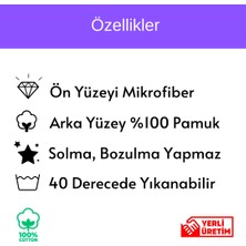 Lilies Atelier Mackenzie Model Damalı Beyaz Karanfil Desen Mutfak Havlusu Luxury Dekor Kurulama Bezi El Havlusu