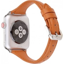 Pilanix Apple Watch 38 mm Ince Suni Deri Kordon