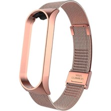 Pilanix Xiaomi Mi Band 4 Için Hasır Desenli Metal Kayış-Kordon