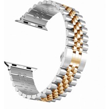 Pilanix Apple Watch 40 mm Için Renkli Ayarlanabilir Metal (Krd-36) Kordon-Kayış