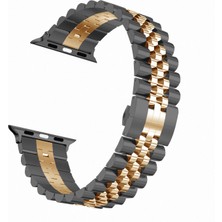 Pilanix Apple Watch 38 mm Için Renkli Ayarlanabilir Metal (Krd-36) Kordon-Kayış