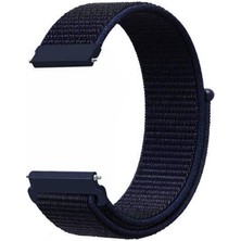 Pilanix Samsung Galaxy Gear S3 (22MM) Için Kumaş Desenli Çırtçırlı Kayış-Kordon