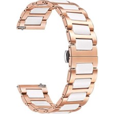 Pilanix Samsung Galaxy Gear S3 46MM (22MM) Için Klasik Model Seramik Metal Kayış-Kordon