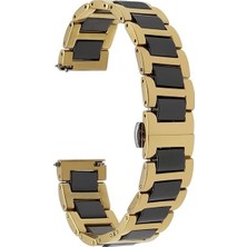 Pilanix Samsung Galaxy Gear S3 46MM (22MM) Için Klasik Model Seramik Metal Kayış-Kordon