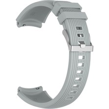 Pilanix Samsung Galaxy Gear S3 46MM (22MM) Için Çizgili Silikon Kayış-Kordon