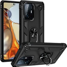 Pilanix Xiaomi Mi 11T Pro Kılıf Çift Katmanlı Yüzüklü Manyetik Vega Kapak