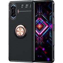 Pilanix Xiaomi Redmi K40 Gaming Kılıf Yüzüklü Manyetik Ravel Silikon