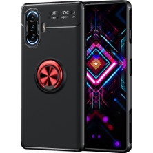 Pilanix Xiaomi Redmi K40 Gaming Kılıf Yüzüklü Manyetik Ravel Silikon