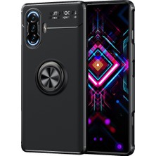 Pilanix Xiaomi Redmi K40 Gaming Kılıf Yüzüklü Manyetik Ravel Silikon