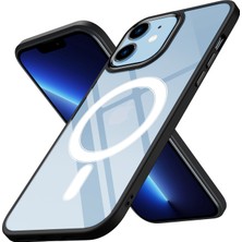 Pilanix Apple iPhone 12 Kılıf Parlak Kamera Korumalı Renkli Kenarlı Magsafeli Krom Kapak