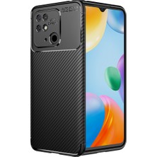 Pilanix Xiaomi Redmi 10C Kılıf Karbon Desenli Lux Negro Silikon