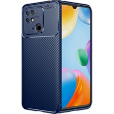 Pilanix Xiaomi Redmi 10C Kılıf Karbon Desenli Lux Negro Silikon