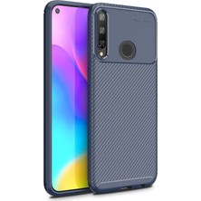 Aqua Aksesuar Huawei P40 Lite E Kılıf Rugged Armor Karbon Desenli Tam Koruma Silikon Kapak
