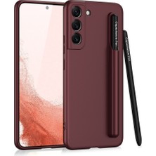 Pilanix Samsung Galaxy S22 Kılıf Kalem Koymalı Renkli Sert Kıpta Kapak