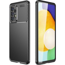 Aqua Aksesuar Samsung Galaxy A73 5g Kılıf Rugged Armor Karbon Desenli Tam Koruma Silikon Kapak