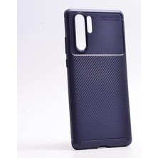 Aqua Aksesuar Huawei P30 Pro Kılıf Rugged Armor Karbon Desenli Tam Koruma Silikon Kapak
