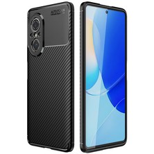 Aqua Aksesuar Huawei Nova 9 Se Kılıf Rugged Armor Karbon Desenli Tam Koruma Silikon Kapak