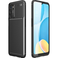 Aqua Aksesuar Oppo A16 Kılıf Rugged Armor Karbon Desenli Tam Koruma Silikon Kapak