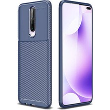 Aqua Aksesuar Xiaomi Poco X2 Kılıf Rugged Armor Karbon Desenli Tam Koruma Silikon Kapak