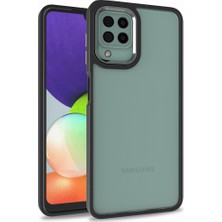 Pilanix Samsung Galaxy A22 Kılıf Silikon Kenarlı Renkli Flora Kapak