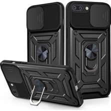 Pilanix Apple iPhone 8 Plus Kılıf Ultra Korumalı Yüzüklü Manyetik Sürgülü Vega Kapak