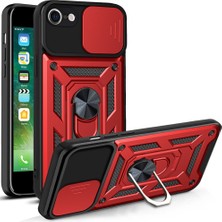 Pilanix Apple iPhone 7 Kılıf Ultra Korumalı Yüzüklü Manyetik Sürgülü Vega Kapak