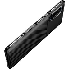 Pilanix Xiaomi Redmi K40 Gaming Kılıf Karbon Desenli Lux Negro Silikon