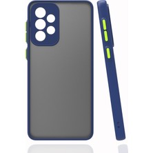 Pilanix Samsung Galaxy A73 Kılıf Renkli Kenarlı Buzlu Kamera Korumalı Hux Kapak