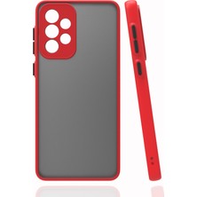 Pilanix Samsung Galaxy A73 Kılıf Renkli Kenarlı Buzlu Kamera Korumalı Hux Kapak