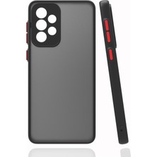 Pilanix Samsung Galaxy A73 Kılıf Renkli Kenarlı Buzlu Kamera Korumalı Hux Kapak