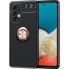 Pilanix Samsung Galaxy A73 Kılıf Yüzüklü Manyetik Ravel Silikon