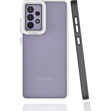 Pilanix Samsung Galaxy A52 Kılıf Renkli Silikon Kenarlı Kamera Korumalı Şeffaf Mima Kapak