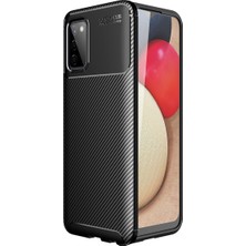 Pilanix Samsung Galaxy A03S Kılıf Karbon Desenli Lux Negro Silikon