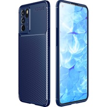 Pilanix Oppo Reno 6 Kılıf Karbon Desenli Lux Negro Silikon