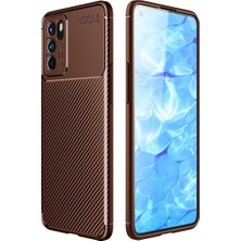 Pilanix Oppo Reno 6 Kılıf Karbon Desenli Lux Negro Silikon
